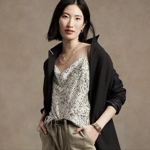 NWT Banana Republic Factory Silky Cowl-Neck Camisole XXL